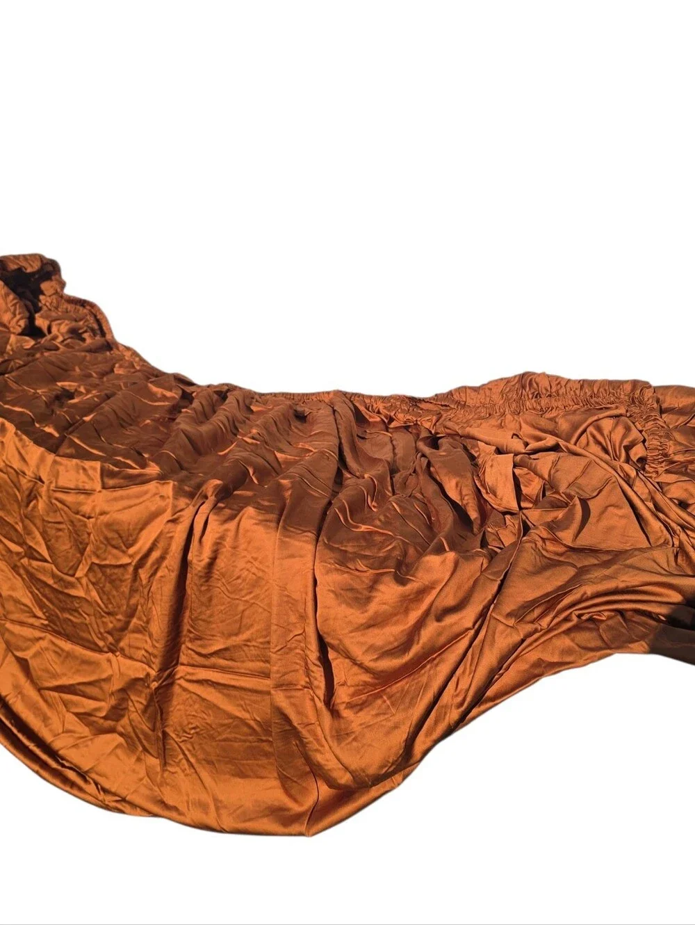 Quince Organic Bamboo Queen Fitted Sheet / 2 Standard Pillow Cases Terracotta